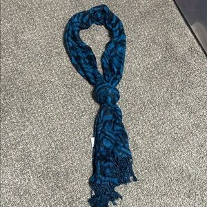 Blue zebra Patterned Scarf
